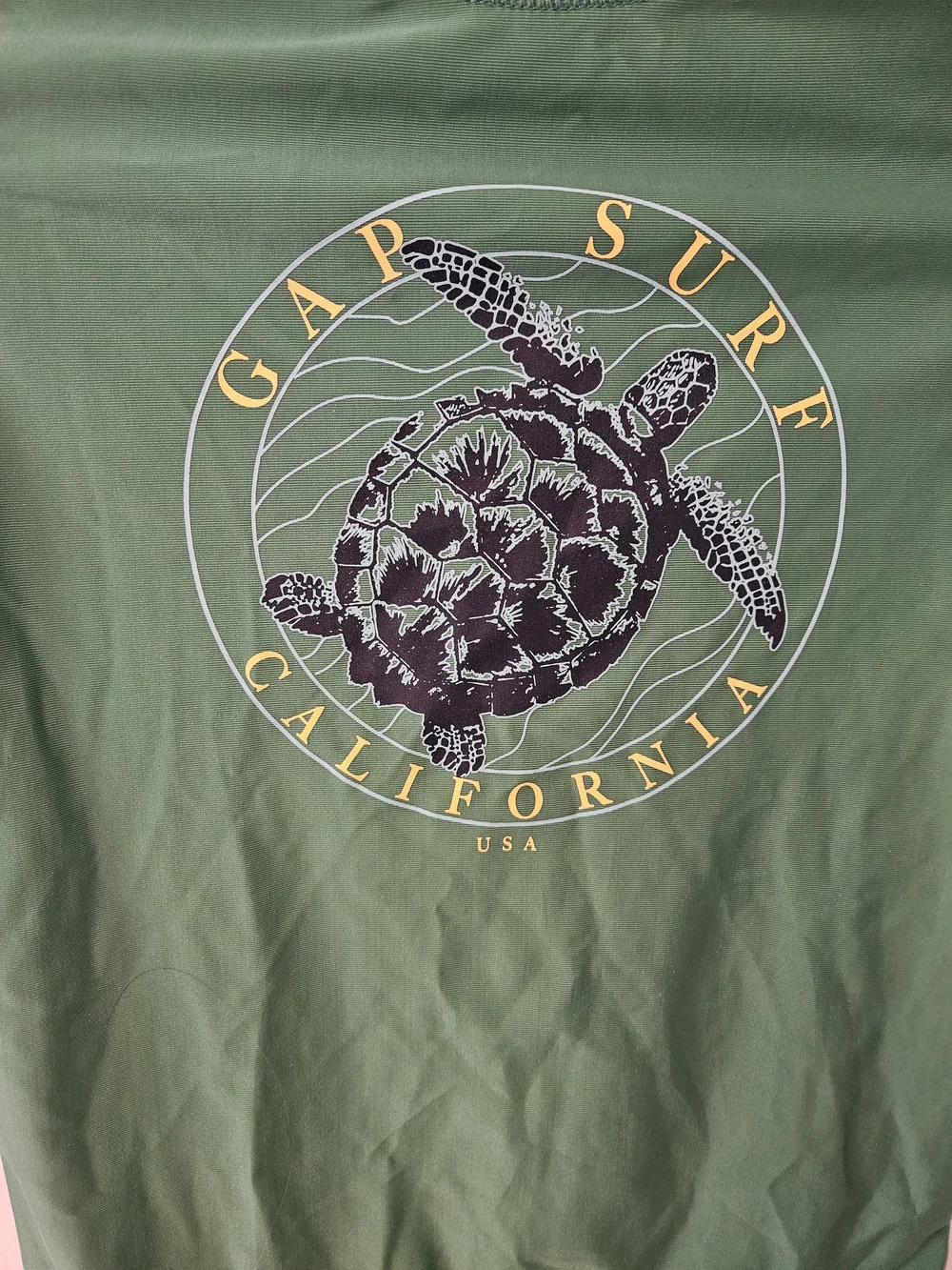 GAP Kids Green Short Sleeve Swim Top